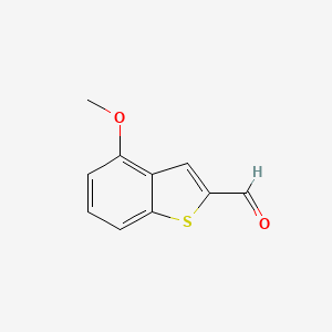 molecular formula C10H8O2S B13953016 4-Methoxy-1-benzothiophene-2-carbaldehyde CAS No. 52526-31-5