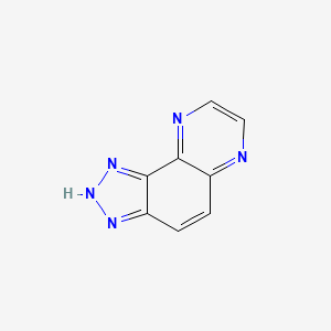 molecular formula C8H5N5 B13953029 2H-1,2,3-Triazolo[4,5-f]quinoxaline CAS No. 233-93-2