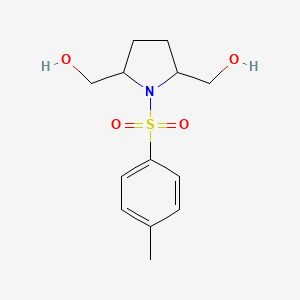 molecular formula C13H19NO4S B1395303 (1-Tosylpyrrolidine-2,5-diyl)dimethanol CAS No. 92198-73-7