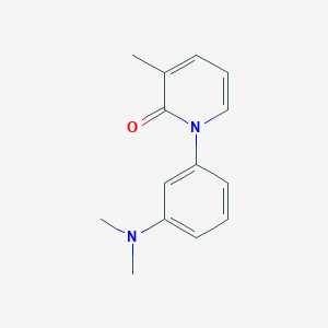 molecular formula C14H16N2O B13953037 1-(3-(Dimethylamino)phenyl)-3-methylpyridin-2(1H)-one 