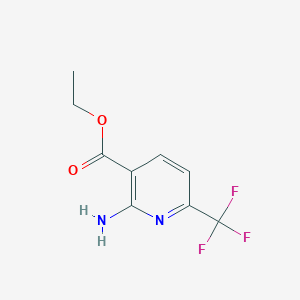 molecular formula C9H9F3N2O2 B1395307 Ethyl 2-amino-6-(trifluoromethyl)nicotinate CAS No. 890302-01-9