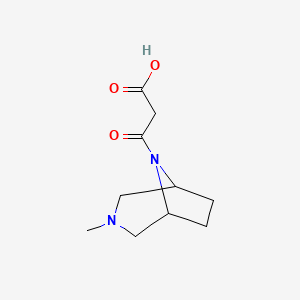 8-(Carboxyacetyl)-3-methyl-3,8-diazabicyclo(3.2.1)octane