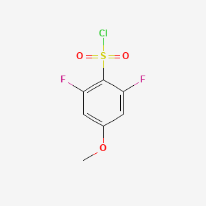 molecular formula C7H5ClF2O3S B1395312 2,6-Difluoro-4-methoxybenzenesulfonyl chloride CAS No. 1178498-86-6