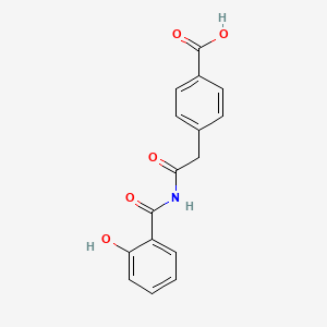 molecular formula C16H13NO5 B13953121 N-(4-Carboxyphenyl)acetylsalicylamide CAS No. 63992-43-8