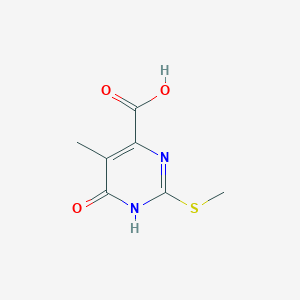 5-Methyl-2-(methylthio)-6-oxo-3,6-dihydropyrimidine-4-carboxylic acid