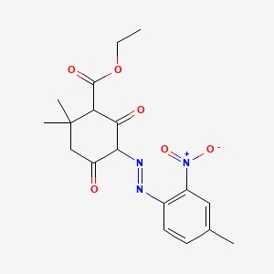 Ethyl 6,6-dimethyl-3-((4-methyl-2-nitrophenyl)azo)-2,4-dioxocyclohexanecarboxylate