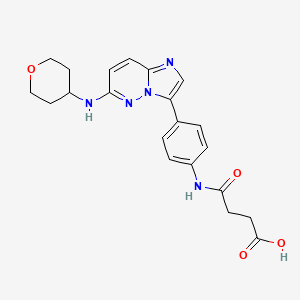 4-Oxo-4-(4-(6-(tetrahydro-2h-pyran-4-ylamino)imidazo[1,2-b]pyridazin-3-yl)-phenylamino)butanoic acid