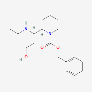 Benzyl 2-(3-hydroxy-1-(isopropylamino)propyl)piperidine-1-carboxylate