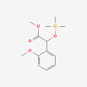 molecular formula C13H20O4Si B13953203 Methyl (2-methoxyphenyl)[(trimethylsilyl)oxy]acetate CAS No. 55590-94-8