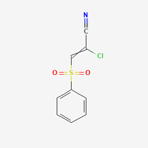 2-Chloro-3-(phenylsulphonyl)acrylonitrile