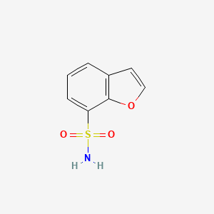 molecular formula C8H7NO3S B1395323 1-Benzofuran-7-sulfonamide CAS No. 1315367-92-0