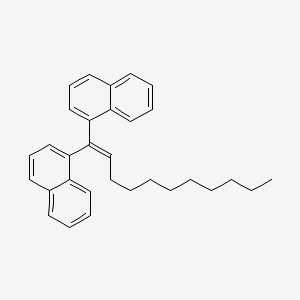 molecular formula C31H34 B13953259 1,1-Di(alpha-naphthyl)-1-hendecene CAS No. 56247-76-8