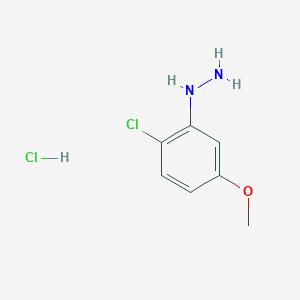 molecular formula C7H10Cl2N2O B1395327 (2-Chloro-5-methoxyphenyl)hydrazine hydrochloride CAS No. 50709-34-7