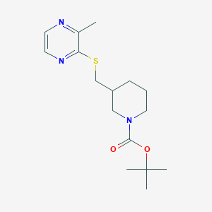 3-(3-Methyl-pyrazin-2-ylsulfanylmethyl)-piperidine-1-carboxylic acid tert-butyl ester