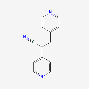 molecular formula C13H11N3 B1395330 2,3-Bis(pyridin-4-yl)propanenitrile CAS No. 1311317-18-6