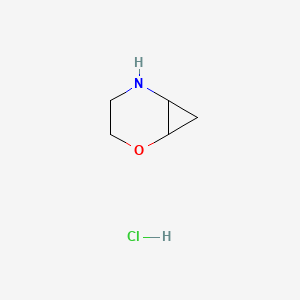 molecular formula C5H10ClNO B1395332 2-Oxa-5-azabicyclo[4.1.0]heptane hydrochloride CAS No. 1354952-28-5