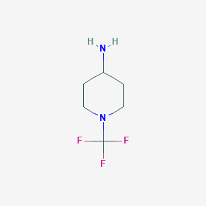 molecular formula C6H11F3N2 B13953323 1-(Trifluoromethyl)piperidin-4-amine 