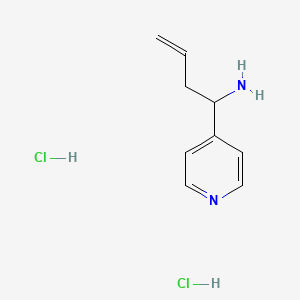 molecular formula C9H14Cl2N2 B1395333 1-(Pyridin-4-yl)but-3-en-1-amine dihydrochloride CAS No. 1311316-30-9