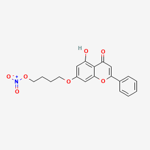 4-(5-hydroxy-4-oxo-2-phenyl-4H-chromen-7-yloxy)butyl nitrate