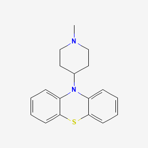 molecular formula C18H20N2S B13953337 Phenothiazine, 10-(N-methyl-4-piperidyl)- CAS No. 63834-14-0