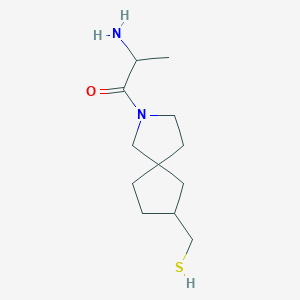 2-Amino-1-(7-(mercaptomethyl)-2-azaspiro[4.4]nonan-2-yl)propan-1-one