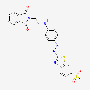 1H-Isoindole-1,3(2H)-dione, 2-[2-[[3-methyl-4-[[6-(methylsulfonyl)-2-benzothiazolyl]azo]phenyl]amino]ethyl]-