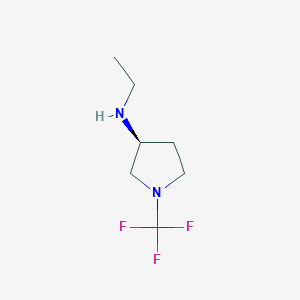 molecular formula C7H13F3N2 B13953383 (S)-N-ethyl-1-(trifluoromethyl)pyrrolidin-3-amine 