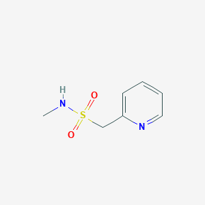 molecular formula C7H10N2O2S B13953388 N-methyl-1-(pyridin-2-yl)methanesulfonamide 