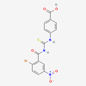 4-[(2-Bromo-5-nitrobenzoyl)carbamothioylamino]benzoic acid