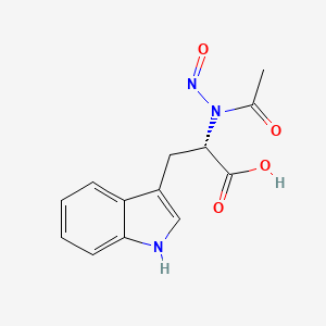 molecular formula C13H13N3O4 B13953398 N-Acetyl-N'-nitrosotryptophan CAS No. 53602-74-7