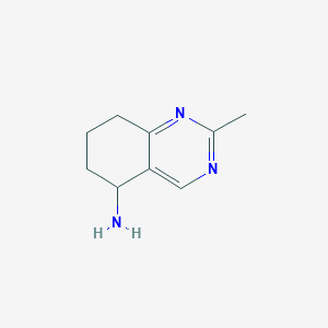 molecular formula C9H13N3 B1395341 2-Methyl-5,6,7,8-tetrahydroquinazolin-5-amine CAS No. 927803-66-5