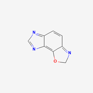 molecular formula C8H5N3O B13953427 2H-Imidazo[4,5-G]benzoxazole CAS No. 42341-37-7