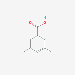 molecular formula C9H14O2 B13953429 3,5-Dimethylcyclohex-3-ene-1-carboxylic acid CAS No. 773870-02-3