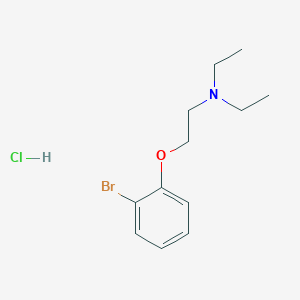 molecular formula C12H19BrClNO B1395347 2-(2-bromophenoxy)-N,N-diethylethanamine;hydrochloride CAS No. 5465-19-0