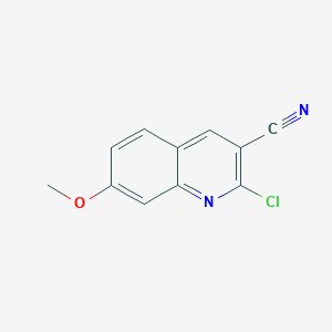 B139535 2-Chloro-7-methoxyquinoline-3-carbonitrile CAS No. 128259-63-2