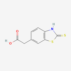 6-Benzothiazoleacetic acid, 2,3-dihydro-2-thioxo-