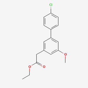 3-Biphenylacetic acid, 4'-chloro-5-methoxy-, ethyl ester