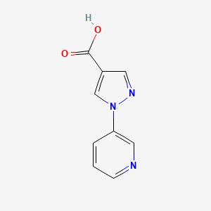 molecular formula C9H7N3O2 B1395355 1-(Pyridin-3-yl)-1H-pyrazole-4-carboxylic acid CAS No. 1014631-89-0