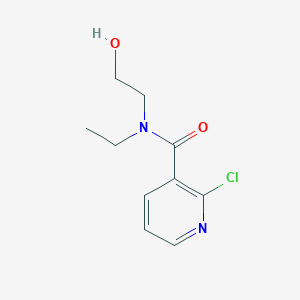 molecular formula C10H13ClN2O2 B1395368 2-Chloro-N-ethyl-N-(2-hydroxyethyl)nicotinamide CAS No. 1184259-36-6