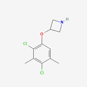 molecular formula C11H13Cl2NO B1395370 3-(2,4-Dichloro-3,5-dimethylphenoxy)azetidine CAS No. 1219982-33-8