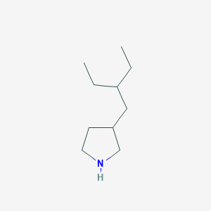 molecular formula C10H21N B1395371 3-(2-Ethylbutyl)pyrrolidine CAS No. 1219960-37-8