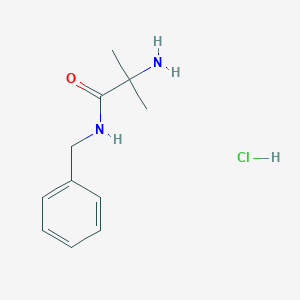 molecular formula C11H17ClN2O B1395381 2-Amino-N-benzyl-2-methylpropanamide hydrochloride CAS No. 1220035-78-8