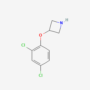 molecular formula C9H9Cl2NO B1395383 3-(2,4-Dichlorophenoxy)azetidine CAS No. 1220028-20-5