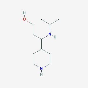 3-(Isopropylamino)-3-(piperidin-4-yl)propan-1-ol