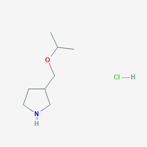 molecular formula C8H18ClNO B1395387 Clorhidrato de 3-(isopropoximetil)pirrolidina CAS No. 1219967-48-2