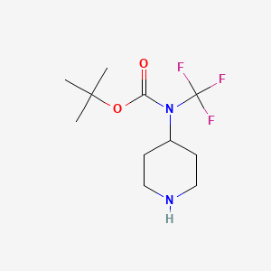 Tert-butyl piperidin-4-yl(trifluoromethyl)carbamate