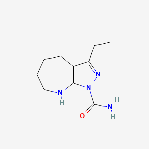 3-Ethyl-5,6,7,8-tetrahydropyrazolo[3,4-b]azepine-1(4H)-carboxamide