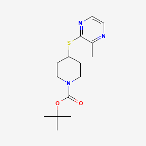 4-(3-Methyl-pyrazin-2-ylsulfanyl)-piperidine-1-carboxylic acid tert-butyl ester