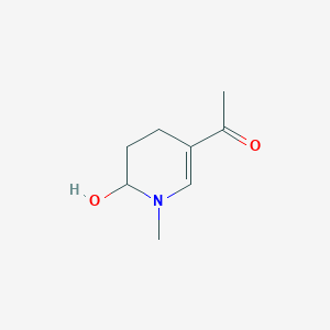 1-(6-Hydroxy-1-methyl-1,4,5,6-tetrahydropyridin-3-yl)ethan-1-one