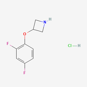 molecular formula C9H10ClF2NO B1395403 3-(2,4-Difluorophenoxy)azetidine hydrochloride CAS No. 1241675-84-2